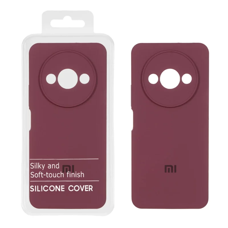 قاب سیلیکونی پاک کنی اورجینال Master Quality مدل Xiaomi Redmi A3 / A3x / Poco C61 - زرشکی (پک دار) - تصویر 2