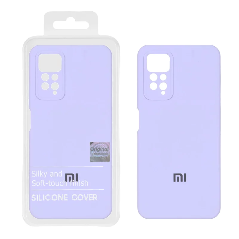 قاب سیلیکونی پاک کنی اورجینال Master Quality مدل Xiaomi Redmi Note 12 Pro 4G / Redmi Note 11 Pro - یاسی (پک دار) - تصویر 2