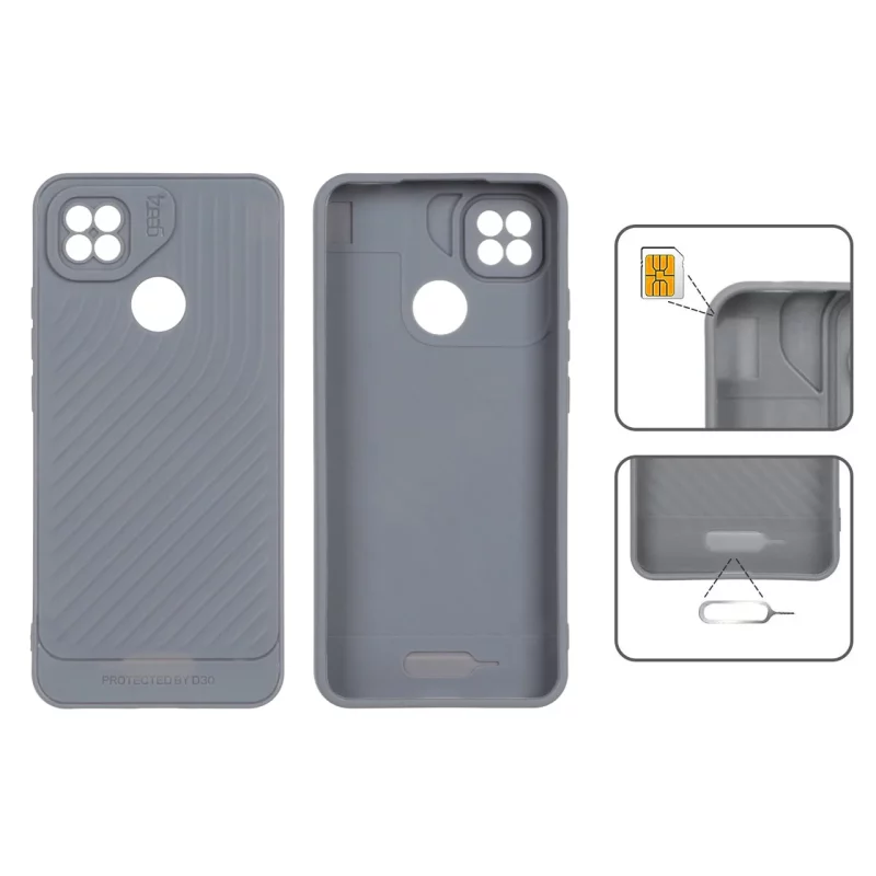 قاب Gear4 کبریتی Xiaomi Redmi 10A / Redmi 9C / Poco C31 - طوسی - تصویر 2
