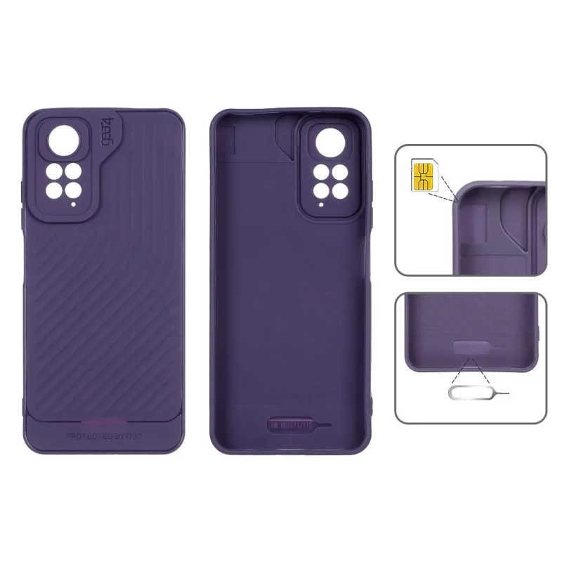 قاب Gear4 کبریتی Xiaomi Redmi Note 11 4G / Redmi Note 11S - بنفش - تصویر 2