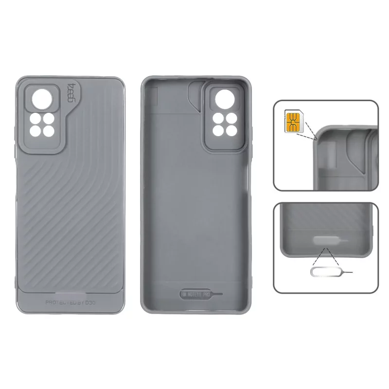 قاب Gear4 کبریتی Xiaomi Redmi Note 12 Pro 4G / Redmi Note 11 Pro - طوسی - تصویر 2
