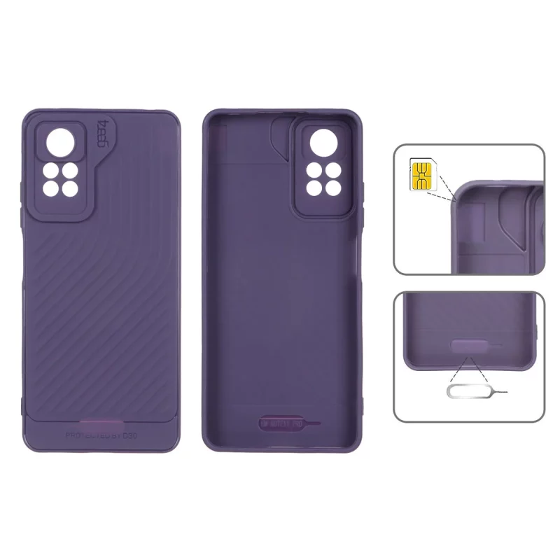 قاب Gear4 کبریتی Xiaomi Redmi Note 12 Pro 4G / Redmi Note 11 Pro - بنفش - تصویر 2
