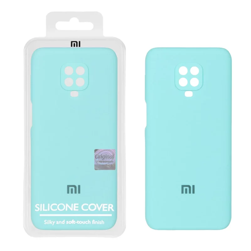قاب سیلیکونی پاک کنی اورجینال Master Quality مدل Xiaomi Redmi Note 9S / Redmi Note 9 Pro / Redmi Note 9 Pro Max - سبزآبی (پک دار) - تصویر 2