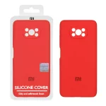 قاب سیلیکونی پاک کنی اورجینال Master Quality مدل Xiaomi Poco X3 / Poco X3 Pro / Poco X3 NFC - قرمز (پک دار)