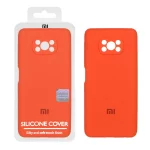 قاب سیلیکونی پاک کنی اورجینال Master Quality مدل Xiaomi Poco X3 / Poco X3 Pro / Poco X3 NFC - نارنجی (پک دار)