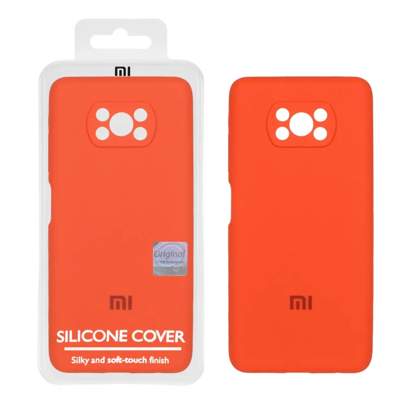قاب سیلیکونی پاک کنی اورجینال Master Quality مدل Xiaomi Poco X3 / Poco X3 Pro / Poco X3 NFC - نارنجی (پک دار) - تصویر 2