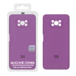 قاب سیلیکونی پاک کنی اورجینال Master Quality مدل Xiaomi Poco X3 / Poco X3 Pro / Poco X3 NFC - ارغوانی (پک دار)