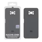 قاب سیلیکونی پاک کنی اورجینال Master Quality مدل Xiaomi Poco X3 / Poco X3 Pro / Poco X3 NFC - خاکستری (پک دار)