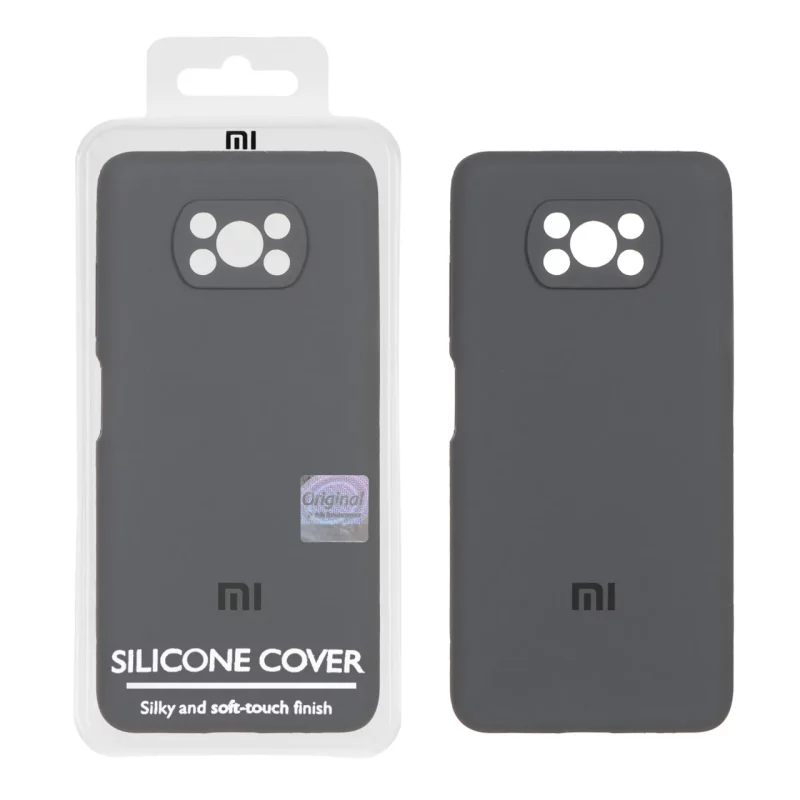 قاب سیلیکونی پاک کنی اورجینال Master Quality مدل Xiaomi Poco X3 / Poco X3 Pro / Poco X3 NFC - خاکستری (پک دار) - تصویر 2