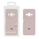 قاب سیلیکونی پاک کنی اورجینال Master Quality مدل Xiaomi Redmi A3 / A3x / Poco C61 - خاکی (پک دار)