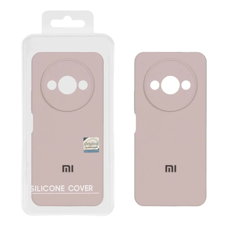 قاب سیلیکونی پاک کنی اورجینال Master Quality مدل Xiaomi Redmi A3 / A3x / Poco C61 - خاکی (پک دار) - تصویر 2