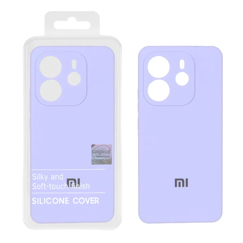قاب سیلیکونی پاک کنی اورجینال Master Quality مدل Xiaomi Redmi Note 14 4G - یاسی (پک دار) - تصویر 2