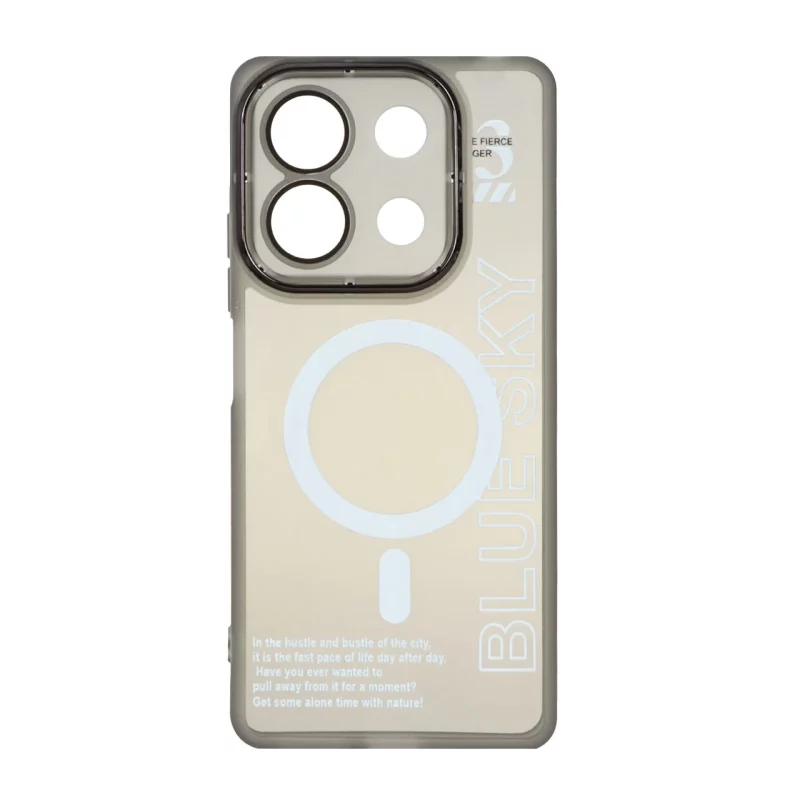 قاب Diamond Space طرح مگ سیف لنز گلس دار Xiaomi Redmi Note 13 Pro 5G / Poco X6 5G - مشکی - MPS - تصویر 2