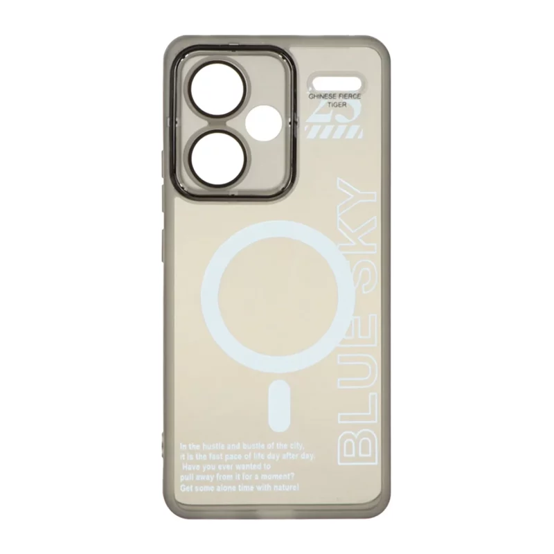 قاب Diamond Space طرح مگ سیف لنز گلس دار Xiaomi Redmi Note 13 Pro Plus 5G - مشکی - MPS - تصویر 2