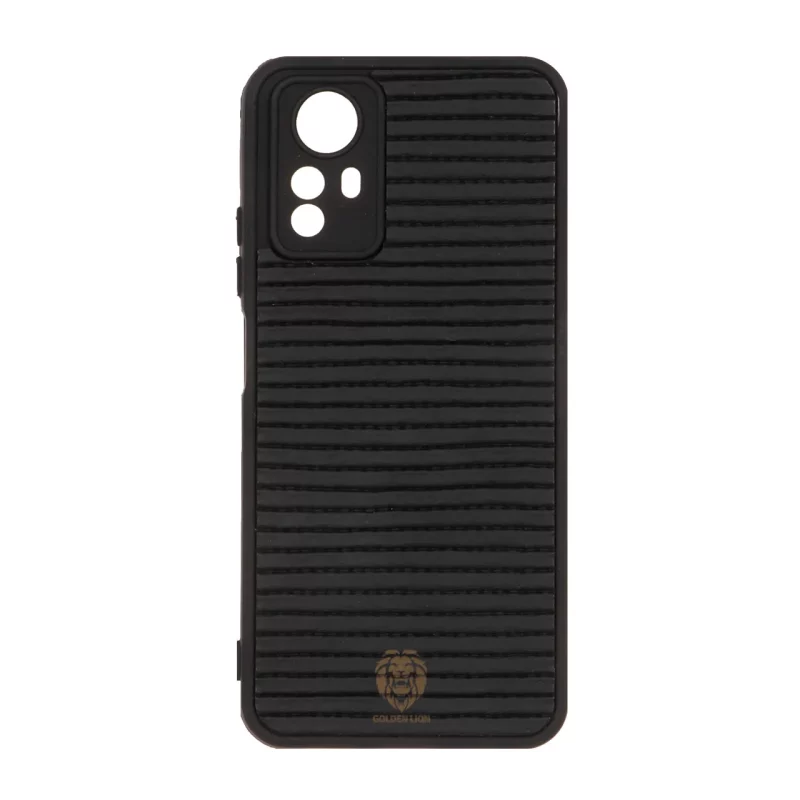 قاب Golden Lion شیاردار Xiaomi Redmi Note 12S - مشکی - تصویر 2