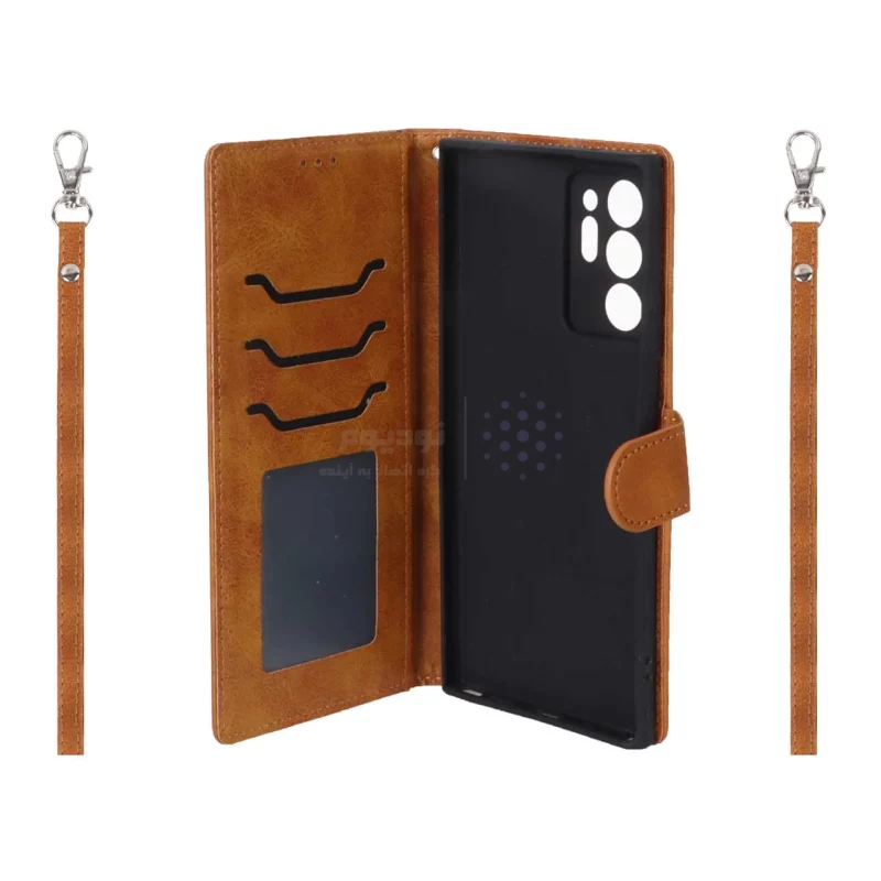 کیف موبایل مگنتی درجه یک MNC مدل Xiaomi Redmi Note 14 4G - عسلی - تصویر 3