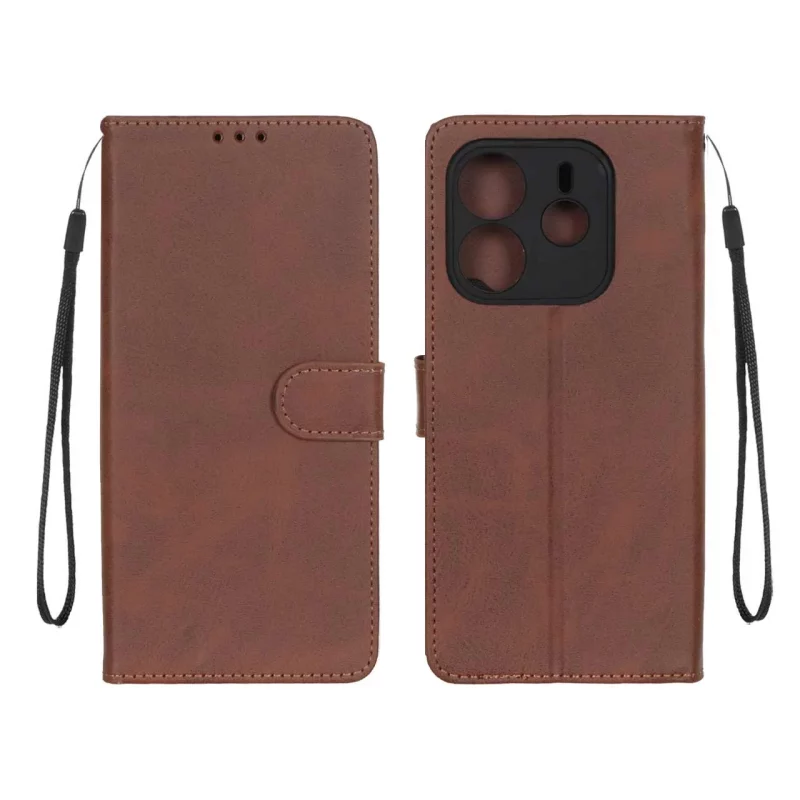 کیف موبایل مگنتی درجه یک MNC مدل Xiaomi Redmi Note 14 4G - قهوه ای - تصویر 2