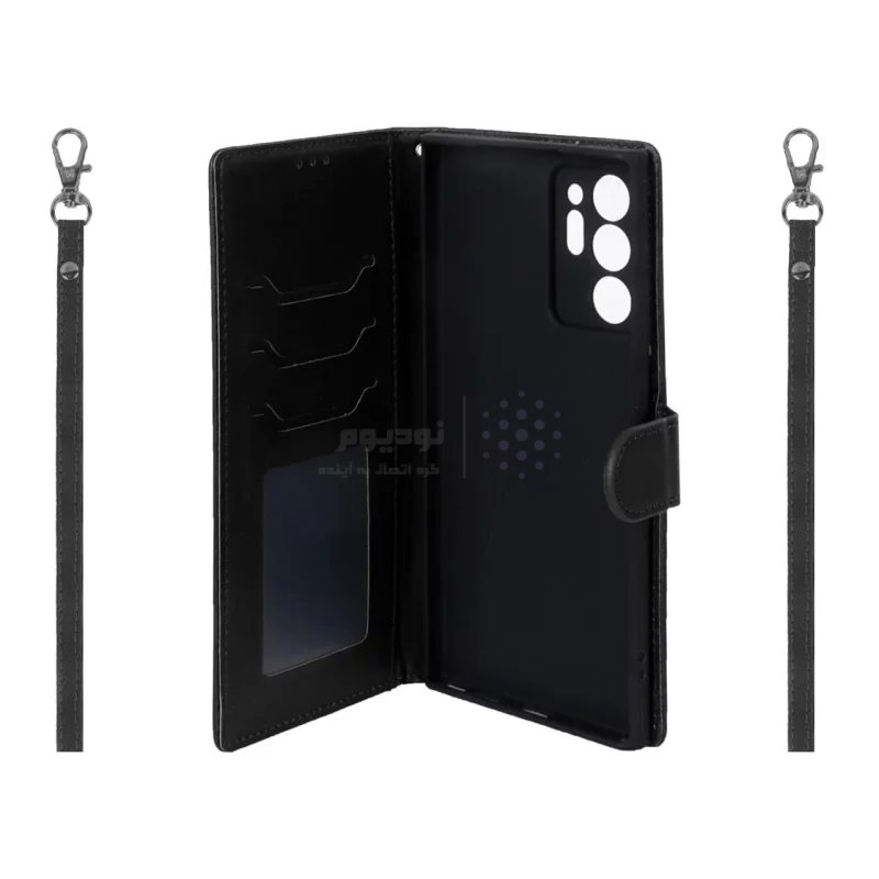 کیف موبایل مگنتی درجه یک MNC مدل Xiaomi Redmi Note 12 Pro 5G - مشکی - تصویر 3