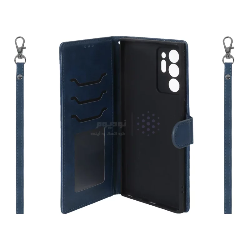 کیف موبایل مگنتی درجه یک MNC مدل Xiaomi Redmi Note 12 Pro 5G - سرمه ای تیره - تصویر 3