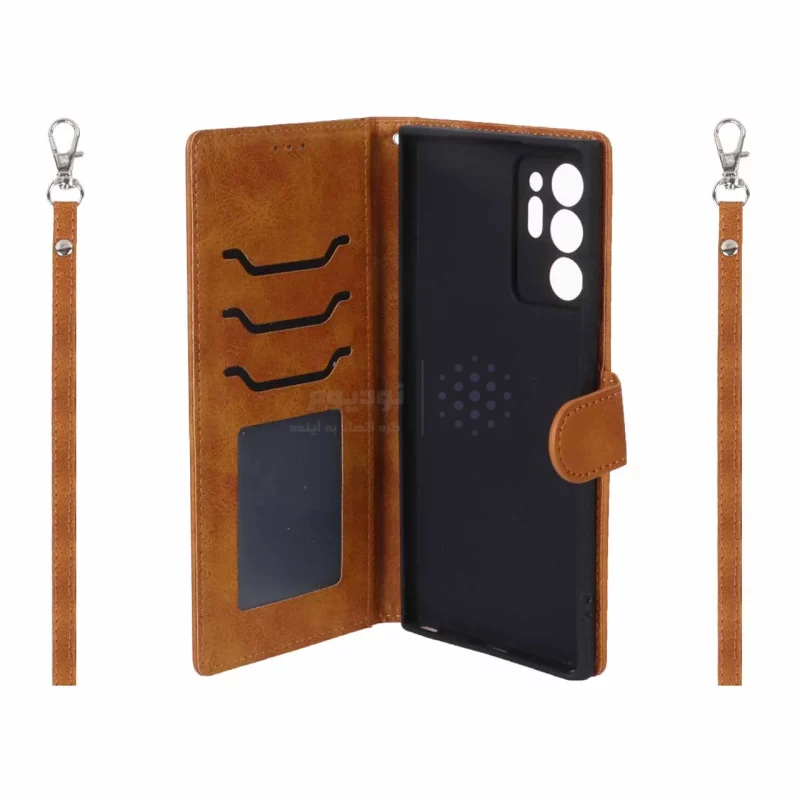 کیف موبایل مگنتی درجه یک MNC مدل Xiaomi Redmi Note 12 Pro 5G - عسلی - تصویر 3
