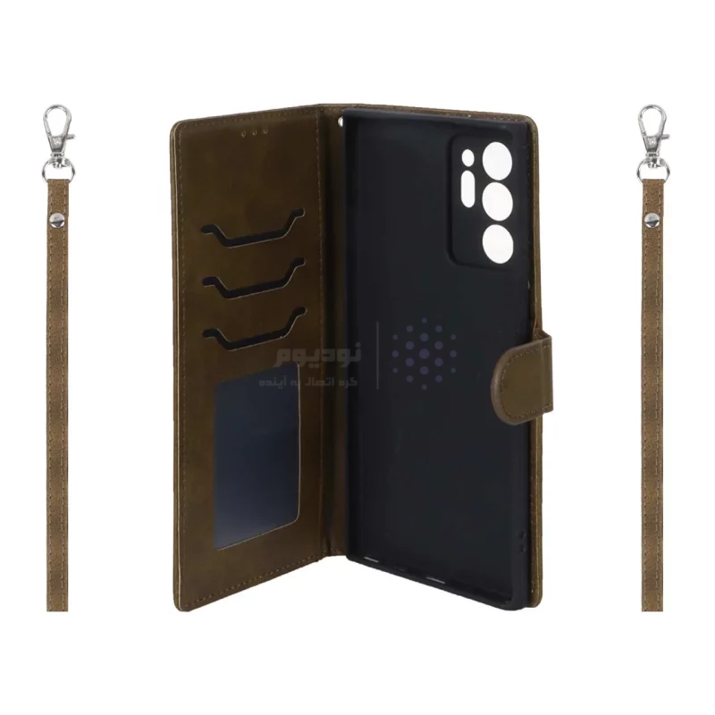 کیف موبایل مگنتی درجه یک MNC مدل Xiaomi Redmi Note 12 Pro 5G - سبز زیتونی - تصویر 3