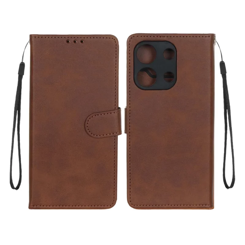 کیف موبایل مگنتی درجه یک MNC مدل Xiaomi Redmi Note 13 4G - قهوه ای - تصویر 2
