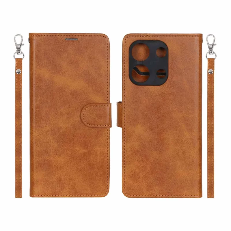 کیف موبایل مگنتی درجه یک MNC مدل Xiaomi Redmi Note 13 4G - عسلی - تصویر 2