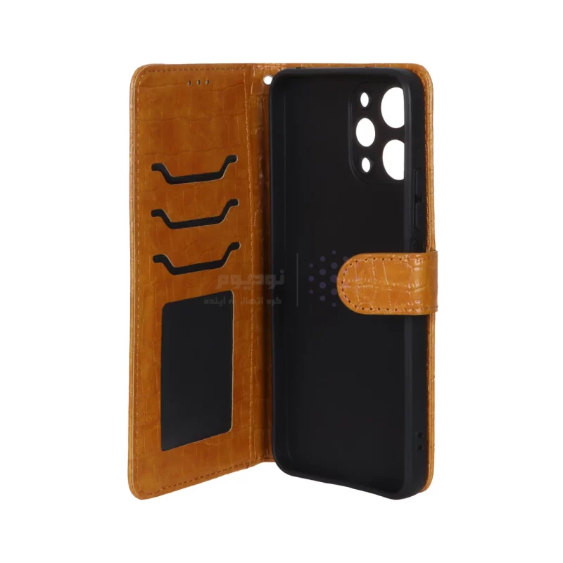 کیف موبایل مگنتی کروکو MNC مدل Xiaomi Redmi Note 12 4G - عسلی - تصویر 3