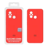 قاب سیلیکونی پاک کنی اورجینال Master Quality مدل Xiaomi Redmi 12C / Redmi 11A / Poco C55 - قرمز (پک دار)