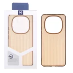 قاب Line Case ژله ای Xiaomi Redmi Note 14 Pro 5G / Redmi Note 14 Pro Plus 5G / Poco X7 5G - قهوه ای (پک دار)