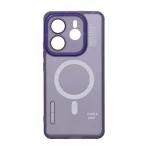 قاب Diamond Space طرح مگ سیف لنز گلس دار Xiaomi Redmi Note 14 4G - بنفش - MPS