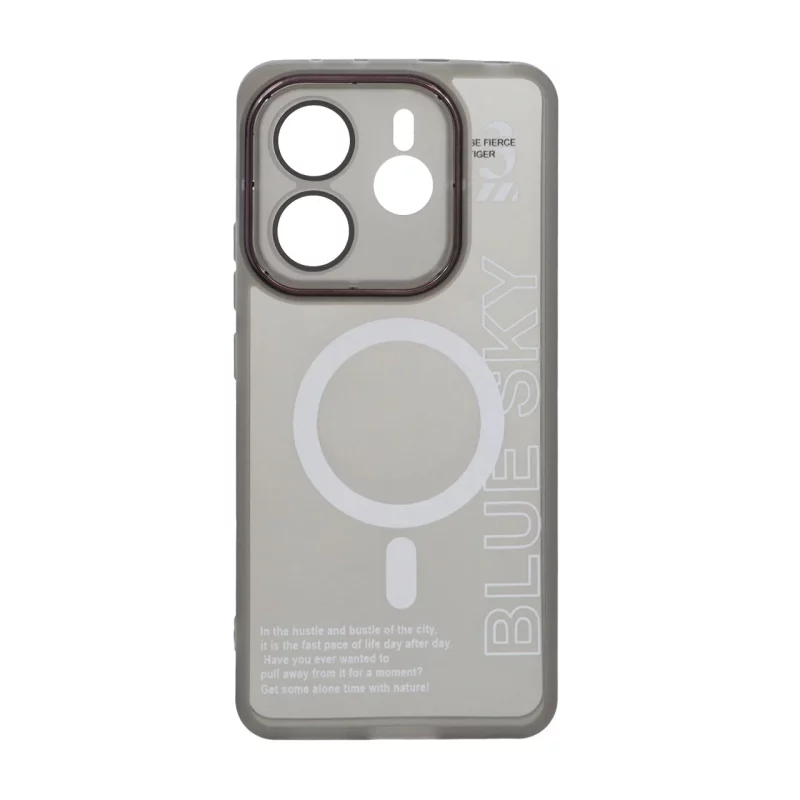 قاب Diamond Space طرح مگ سیف لنز گلس دار Xiaomi Redmi Note 14 4G - مشکی - MPS - تصویر 2