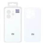 قاب سیلیکونی پاک کنی اورجینال Master Quality مدل Xiaomi Redmi Note 14 4G - سفید (پک دار)