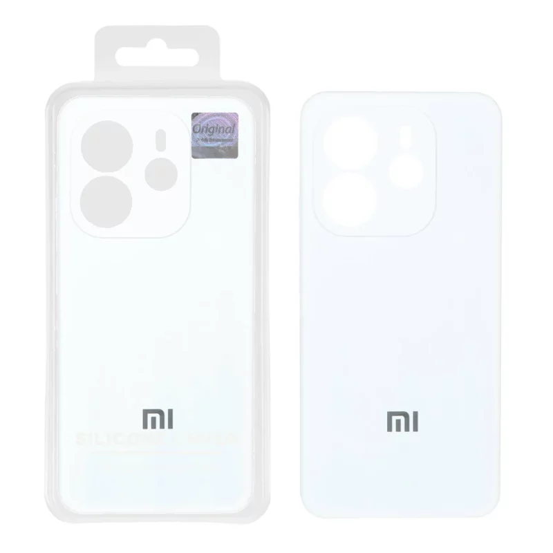 قاب سیلیکونی پاک کنی اورجینال Master Quality مدل Xiaomi Redmi Note 14 4G - سفید (پک دار) - تصویر 2