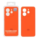 قاب سیلیکونی پاک کنی اورجینال Master Quality مدل Xiaomi Redmi Note 14 4G - نارنجی (پک دار)