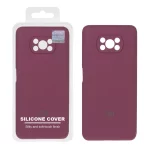 قاب سیلیکونی پاک کنی اورجینال Master Quality مدل Xiaomi Poco X3 / Poco X3 Pro / Poco X3 NFC - عنابی (پک دار)