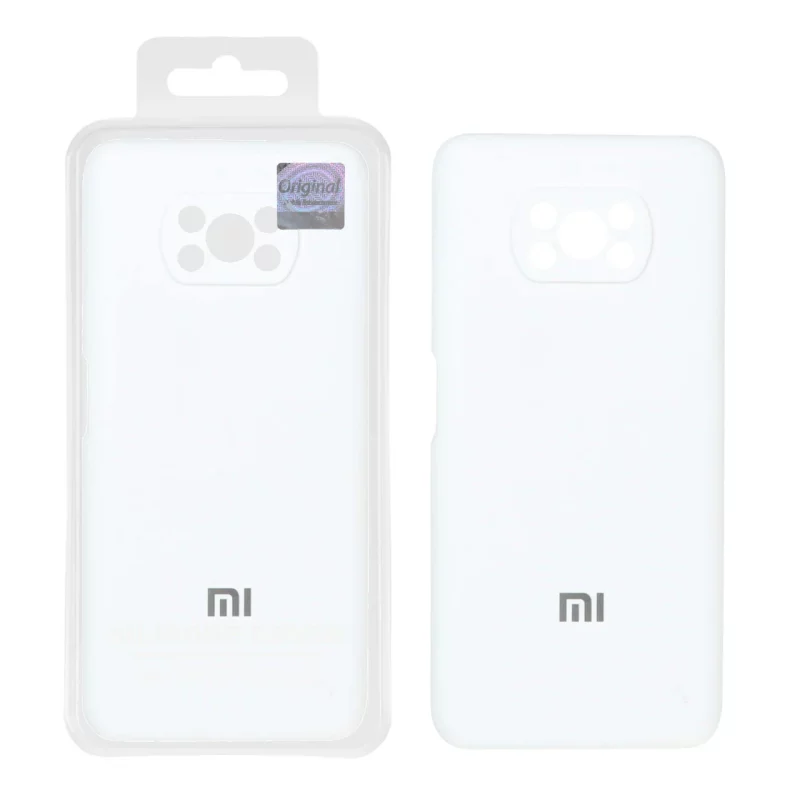 قاب سیلیکونی پاک کنی اورجینال Master Quality مدل Xiaomi Poco X3 / Poco X3 Pro / Poco X3 NFC - سفید (پک دار) - تصویر 2