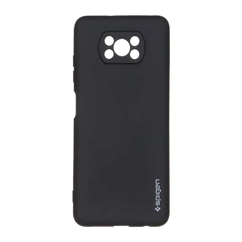 قاب سیلیکونی Spigen محافظ لنزدار Xiaomi Poco X3 / Poco X3 Pro / Poco X3 NFC - مشکی - تصویر 2