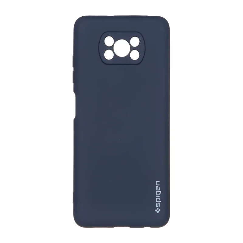 قاب سیلیکونی Spigen محافظ لنزدار Xiaomi Poco X3 / Poco X3 Pro / Poco X3 NFC - سرمه ای - تصویر 2
