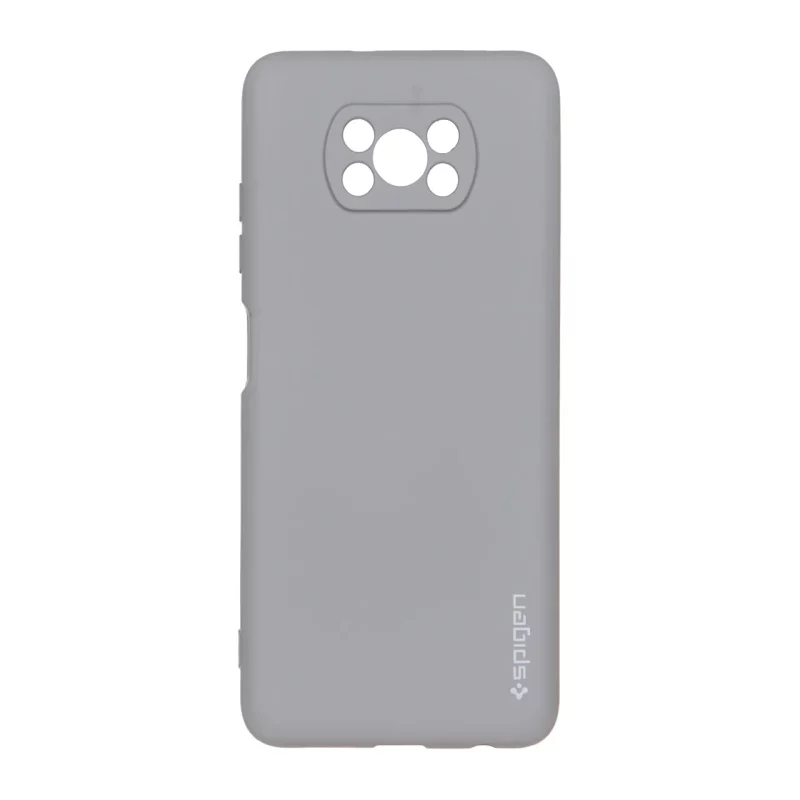 قاب سیلیکونی Spigen محافظ لنزدار Xiaomi Poco X3 / Poco X3 Pro / Poco X3 NFC - طوسی - تصویر 2