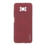 قاب سیلیکونی Spigen محافظ لنزدار Xiaomi Poco X3 / Poco X3 Pro / Poco X3 NFC - زرشکی