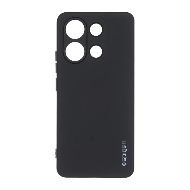 قاب سیلیکونی Spigen محافظ لنزدار Xiaomi Redmi Note 13 4G - مشکی - تصویر 2