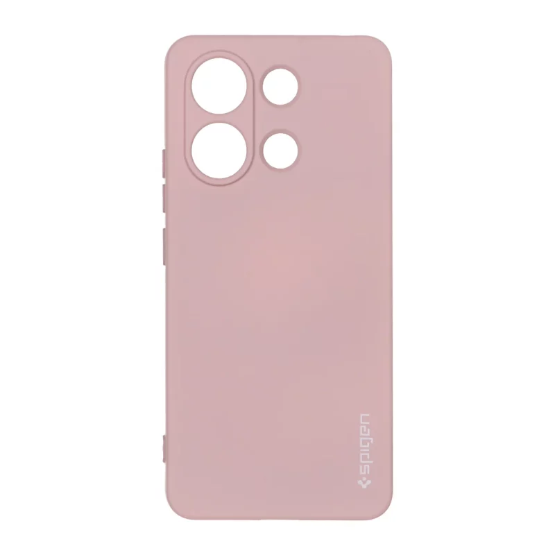 قاب سیلیکونی Spigen محافظ لنزدار Xiaomi Redmi Note 13 4G - صورتی چرک - تصویر 2