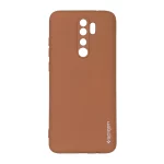 قاب سیلیکونی Spigen محافظ لنزدار Xiaomi Redmi Note 8 Pro - قهوه ای