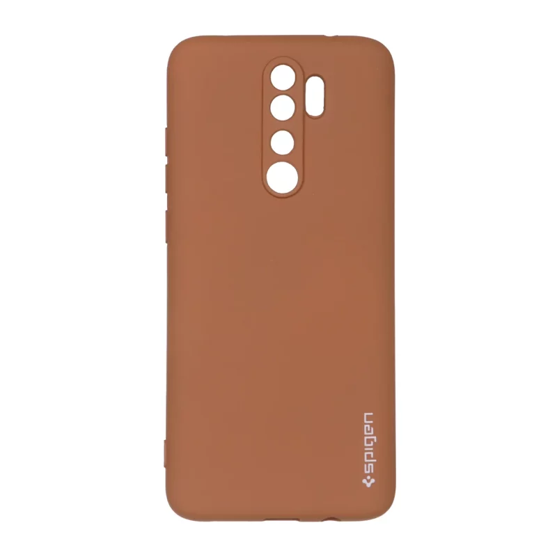 قاب سیلیکونی Spigen محافظ لنزدار Xiaomi Redmi Note 8 Pro - قهوه ای - تصویر 2