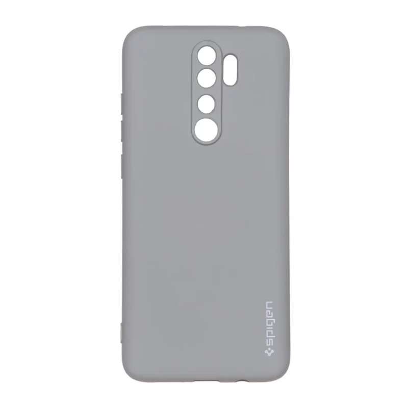 قاب سیلیکونی Spigen محافظ لنزدار Xiaomi Redmi Note 8 Pro - طوسی - تصویر 2