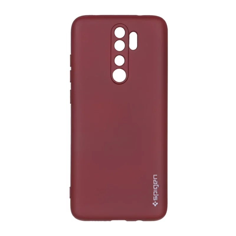 قاب سیلیکونی Spigen محافظ لنزدار Xiaomi Redmi Note 8 Pro - زرشکی - تصویر 2