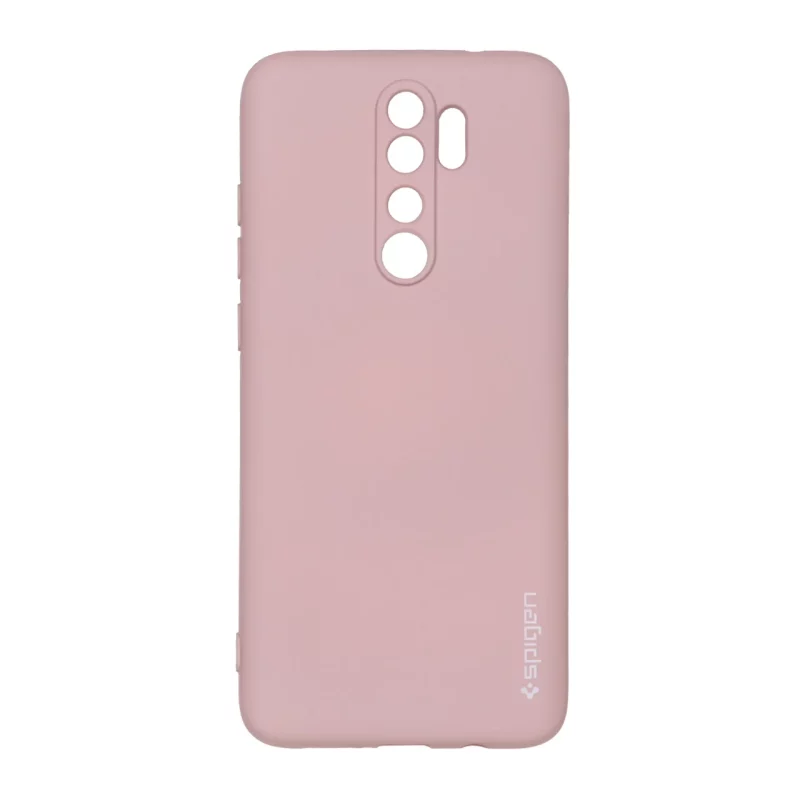 قاب سیلیکونی Spigen محافظ لنزدار Xiaomi Redmi Note 8 Pro - صورتی چرک - تصویر 2