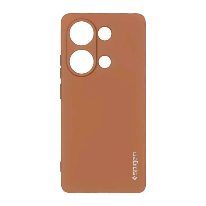 قاب سیلیکونی Spigen محافظ لنزدار Xiaomi Redmi Note 14S / Note 13 Pro 4G / Poco M6 Pro 4G - قهوه ای - تصویر 2