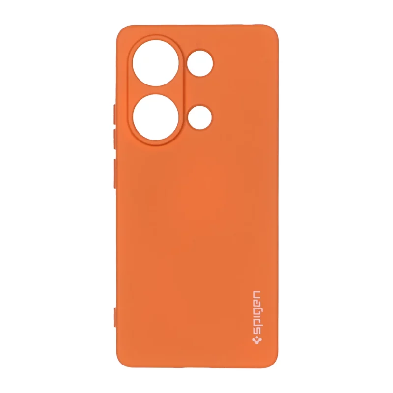 قاب سیلیکونی Spigen محافظ لنزدار Xiaomi Redmi Note 14S / Note 13 Pro 4G / Poco M6 Pro 4G - نارنجی - تصویر 2